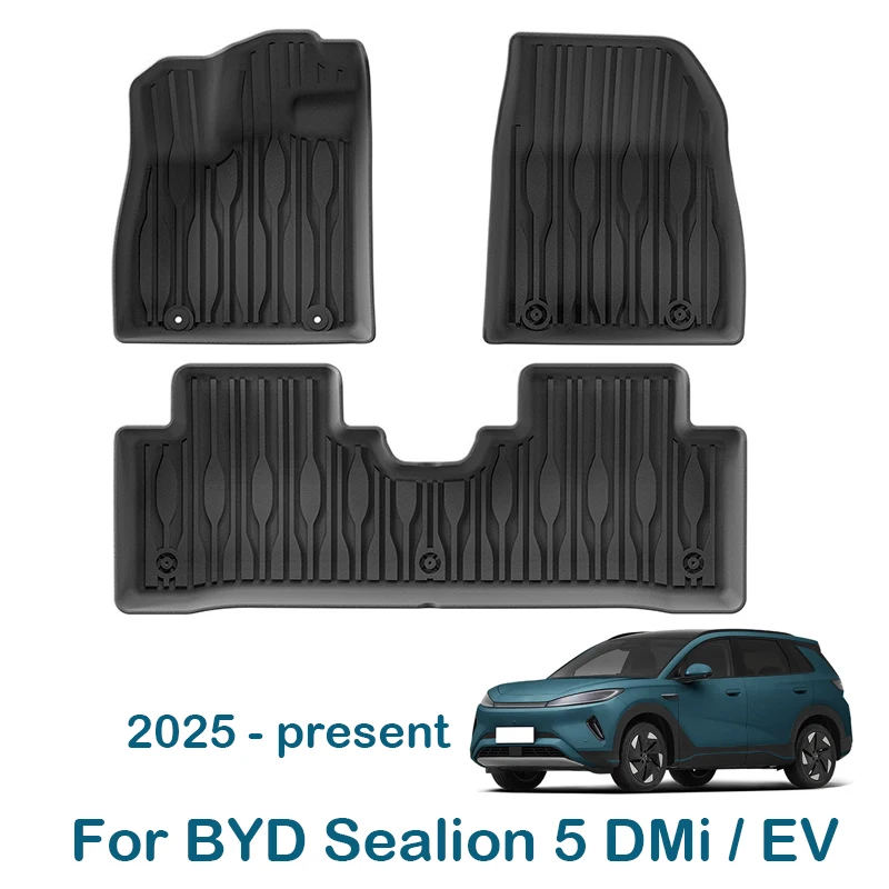 

LHD Car Floor Mats For BYD Sealion 5 DMi EV 2025-Present Trunk Mat Waterproof Non-slip Foot Pad Car Mats Carpet Seat Back Covers