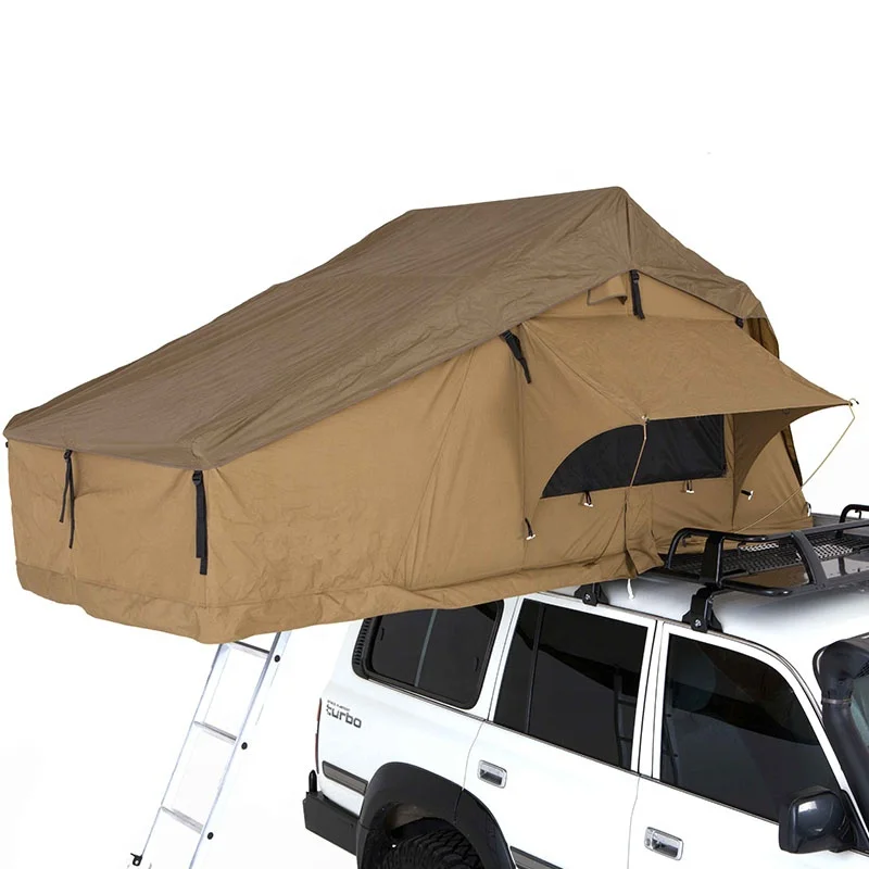

Палатка на крышу автомобиля 4x4 для кемпинга с пристройкой (Soft Shell)