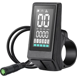 LED Display EBike Compatible with Bafang BBS01 BBS02 BBS1000W Mid Drive Motor Waterproof Display with 0-5 PAS UART Protocol