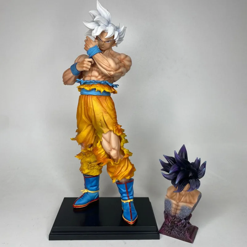

Фигурка Dragon Ball Z Super Saiyan CK Goku Ultra Instinct с 2 сменными головами, аниме-статуэтка, модель, игрушка, декор для рабочего стола