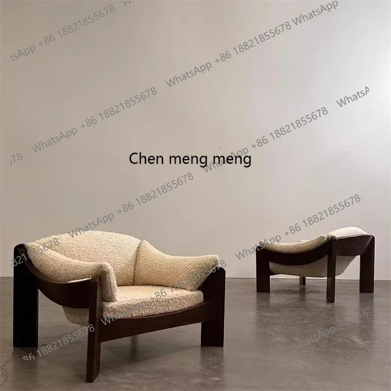 X Simple solid wood, negotiation chair cafe leisure chair, leisure single sofa