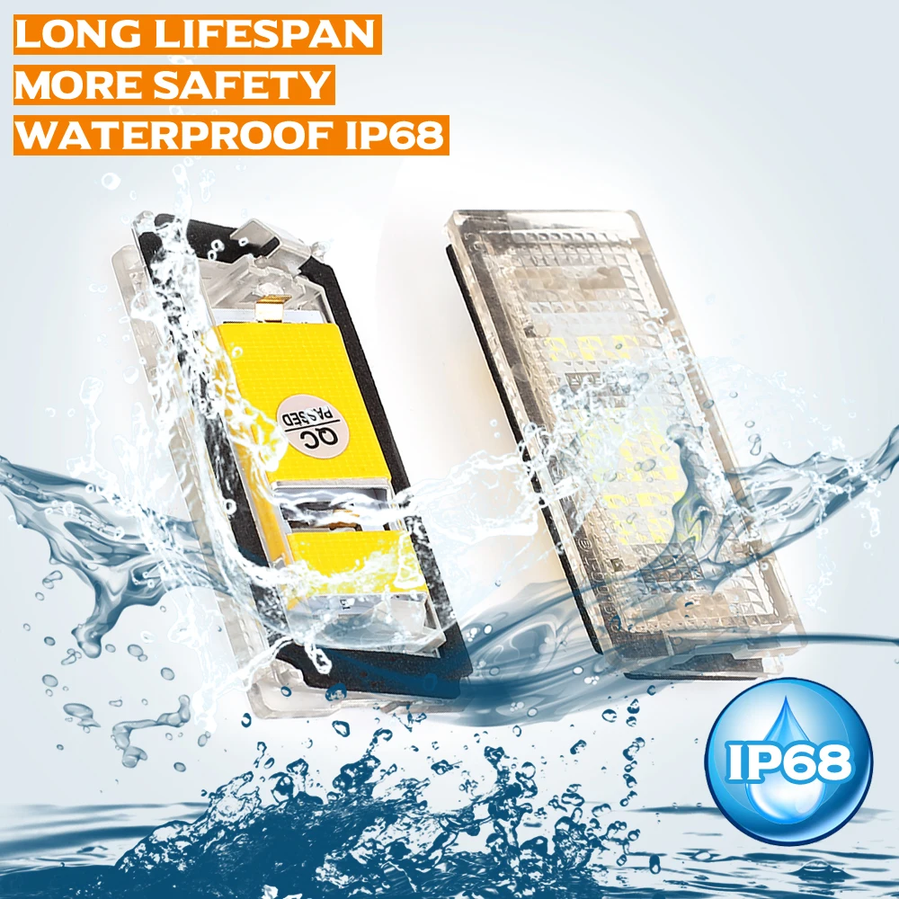 

2 шт. белые без ошибок светодиодные фонари номерного знака для BMW 3 серии E46 4D1998-2000 E46 325i 2001-2003 светодиодные лампы номерного знака