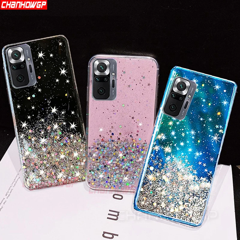 Redmi Note 10 Pro 케이스 추천: 반짝이는 스타 시퀸 케이스로 개성 있는 스마트폰 외관 완성하기