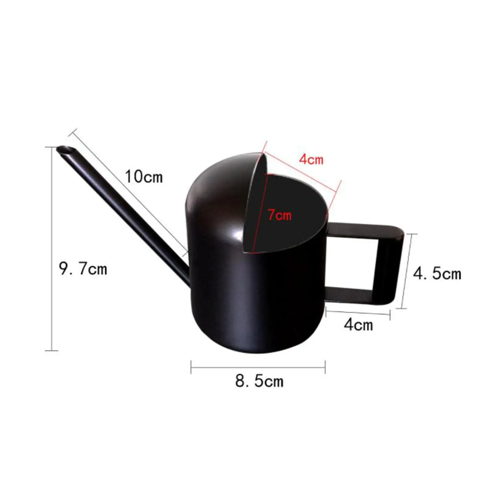 Stainless Steel Mini Watering Can Long Spout 300ml Indoor Plant Watering Jug for Office Desk Garden Tools