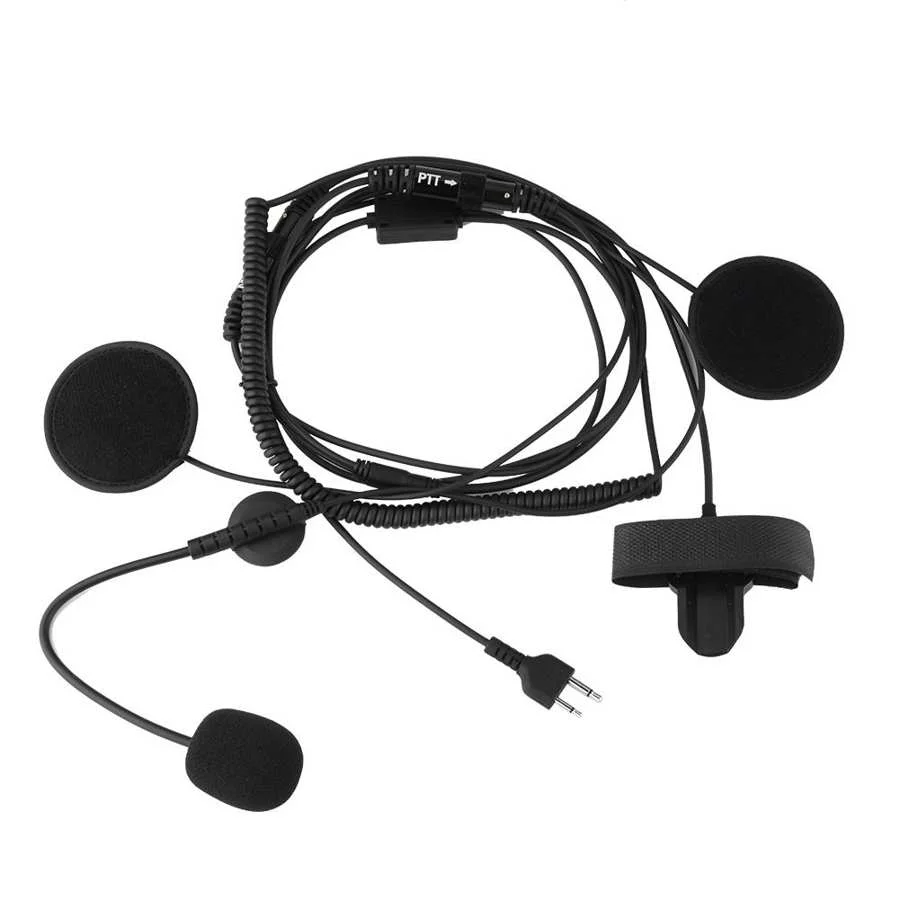 Headset Motorcycle Helmet Headset PTT for ICOM Intercom IC-F21 F10 IC-V8 V82 F26 V85 Intercom V85 Radio