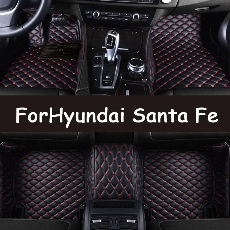 

Кожаные автомобильные коврики для Hyundai Santa Fe DM NC 2013 ~ 2018 7-местные водонепроницаемые подушечки Автомобильный коврик Tapetes Para Автомобильные аксессуары