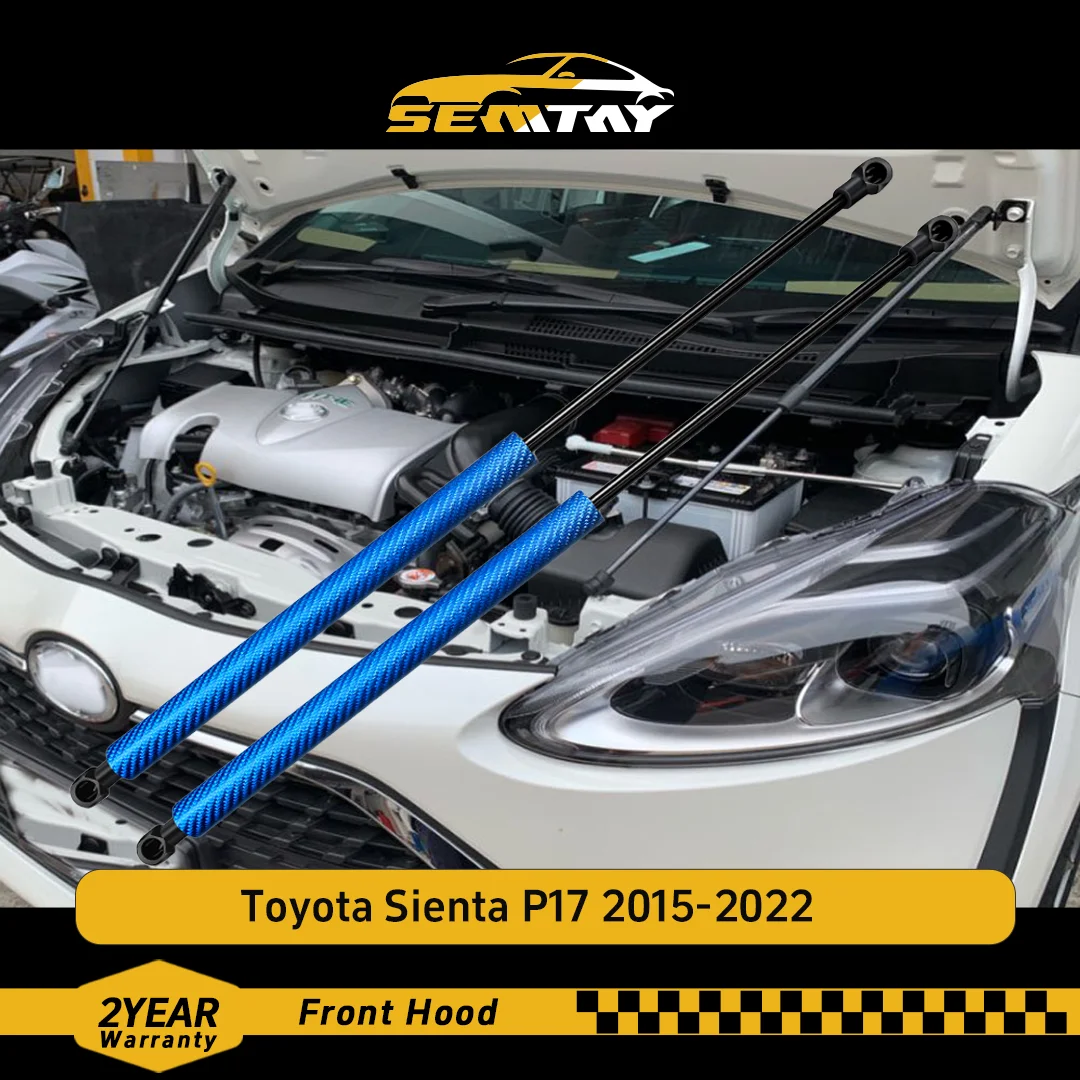 SEMTAY Hood Struts for Toyota Sienta P17 2015-2022 Bonnet Lift Support Spring Shocks Damper