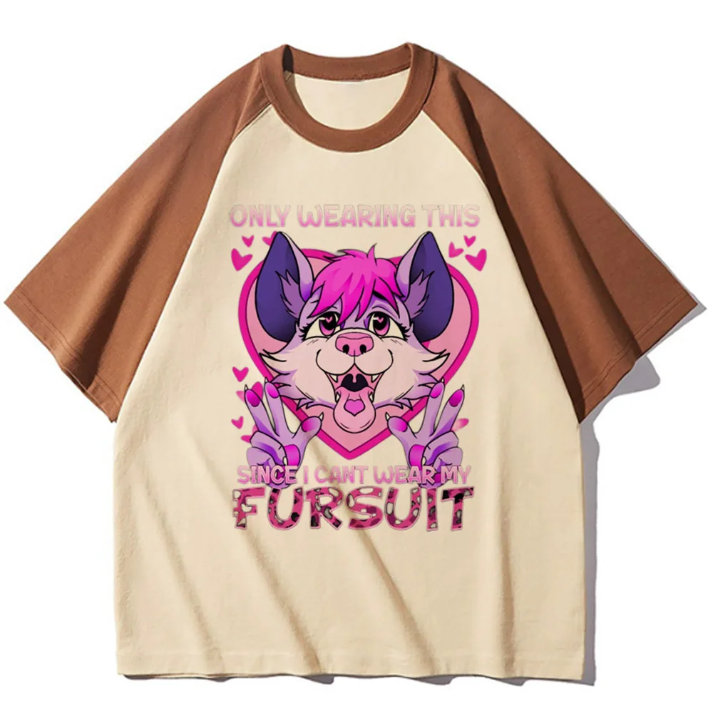 Furry tshirt women designer manga tshirt girl anime manga clothes