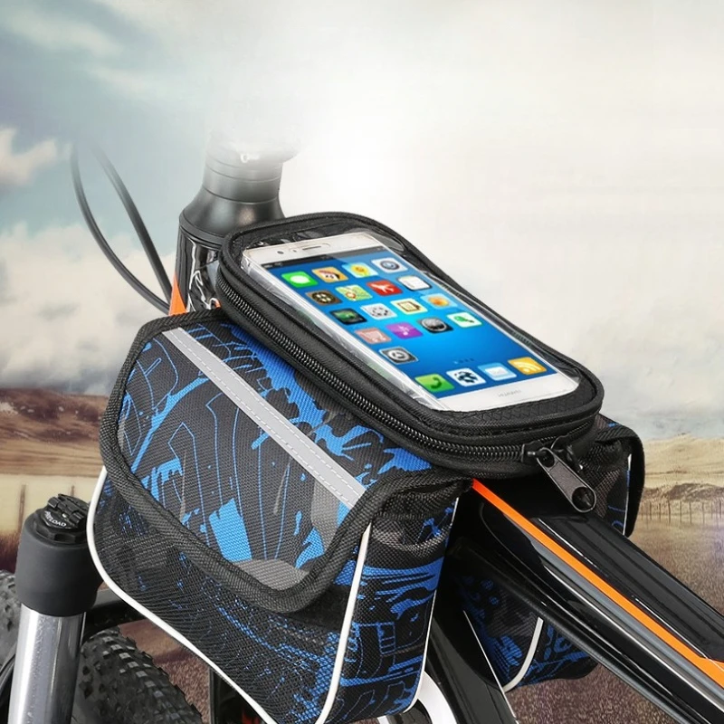 

Bike Bag Mobile Phone Bag Mountain Bike Bag Touch Screen Beam Bag Tube Bag Waterproof Saddle Bag Riding Equipment Accessories