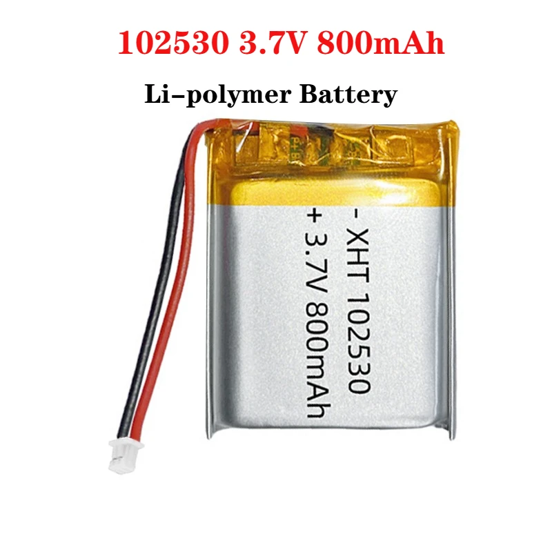 

1-4pcs 102530 3.7V 800mAh Lithium Polymer LiPo Rechargeable Battery for Electric Toy Mp3 Bluetooth Speaker Led Light Mouse