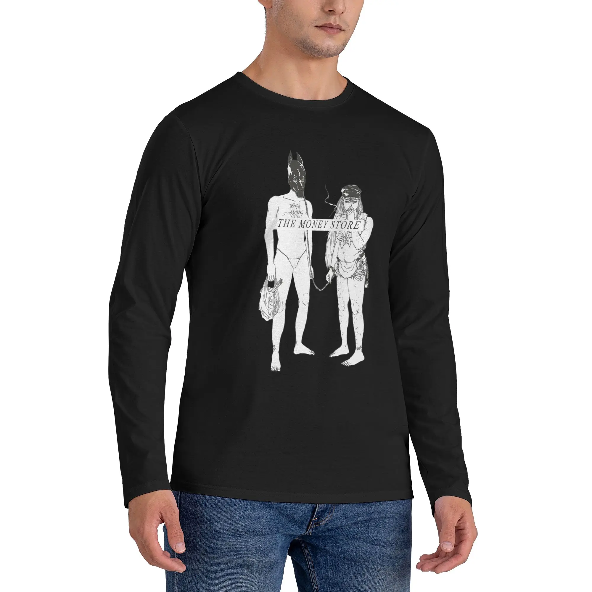 

Greggs logo Men's Long Sleeved T-shirt Fashion Round Neck T shirts Spring and Autumn Men tops