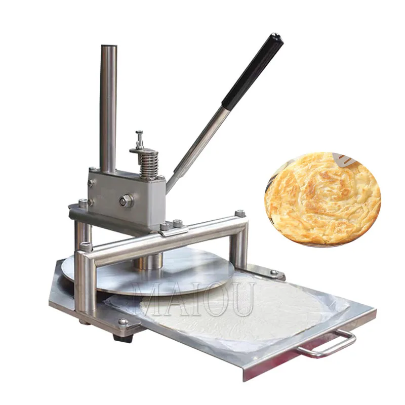 Manual Pizza Doughpress Machine 20CM Pizza Dough Flattening Press Dough Roller Sheeter Chapati Pressing Machine