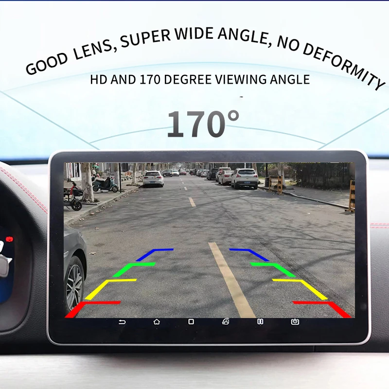 CCD سيارة الرؤية الخلفية عكس الكاميرا ، HD للرؤية الليلية ، 170 درجة زاوية واسعة ، مقاوم للماء مركبة احتياطية وقوف السيارات الكاميرا ، PAL NTSC ، 1 قطعة