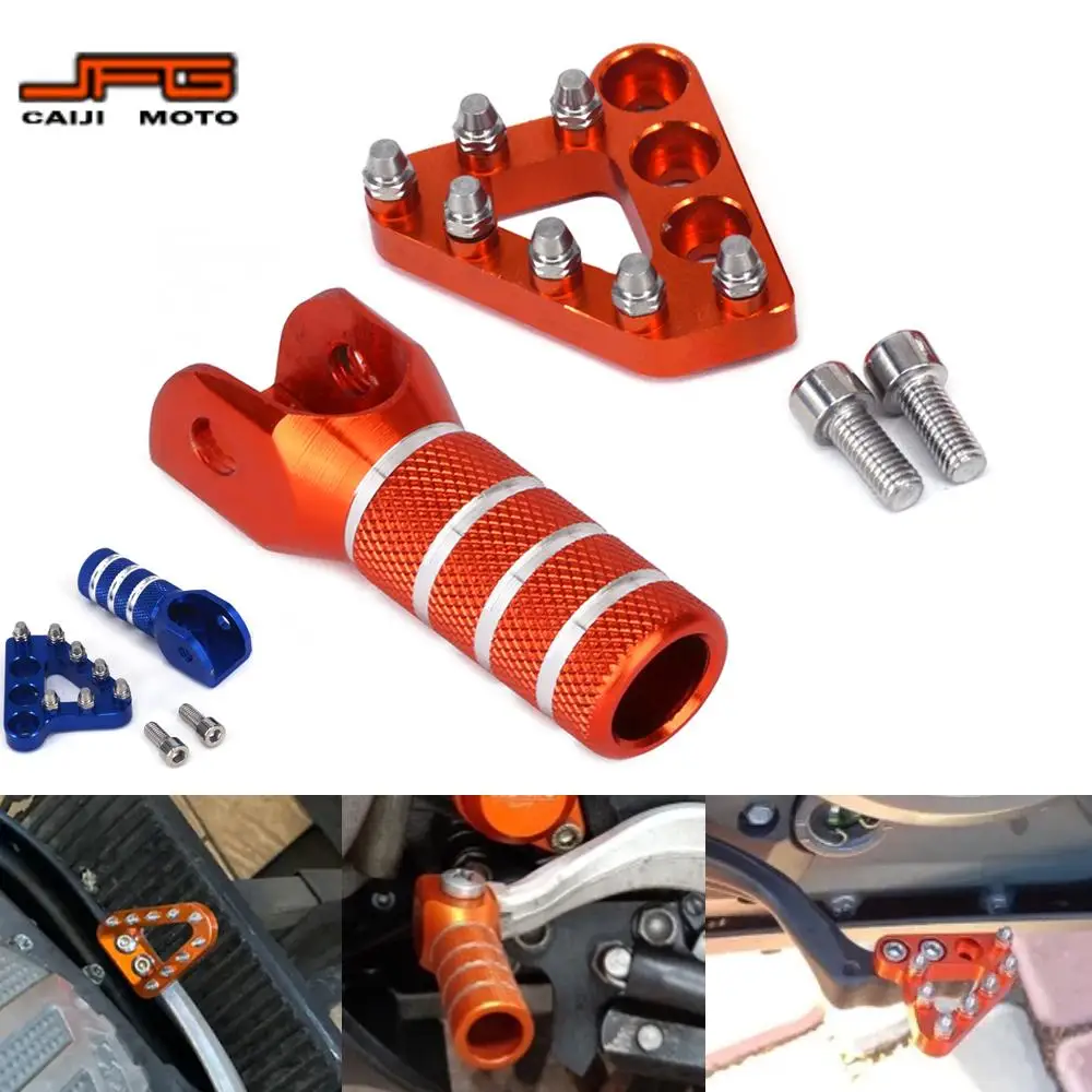 For KTM SX SX-F XC XC-F XC-W EXC EXC-F 125 250 300 350 450 ENDURO 04-10 Gear Shift Shifter Lever Tip Rear Brake Pedal Step Set