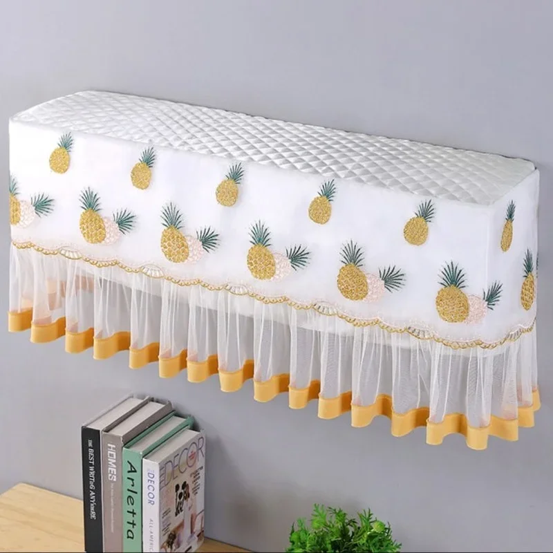 Household Dust-proof Air Conditioner Covers Simple All-Inclusive Hanging Conditioning Protective  Lace Luxury Anti Blow Cleaning