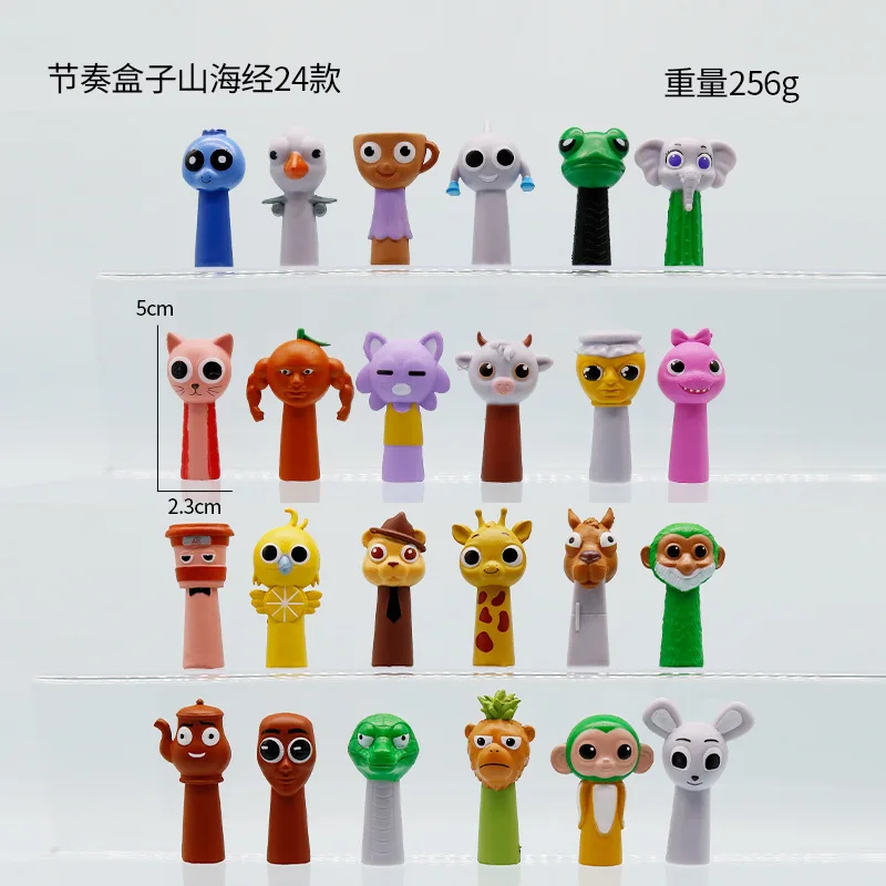 Sprunki 액션 피규어 Tralalelo Tralala 피규어 장난감 동물 원숭이 악어 코끼리 액션 모델 어린이 생일 선물