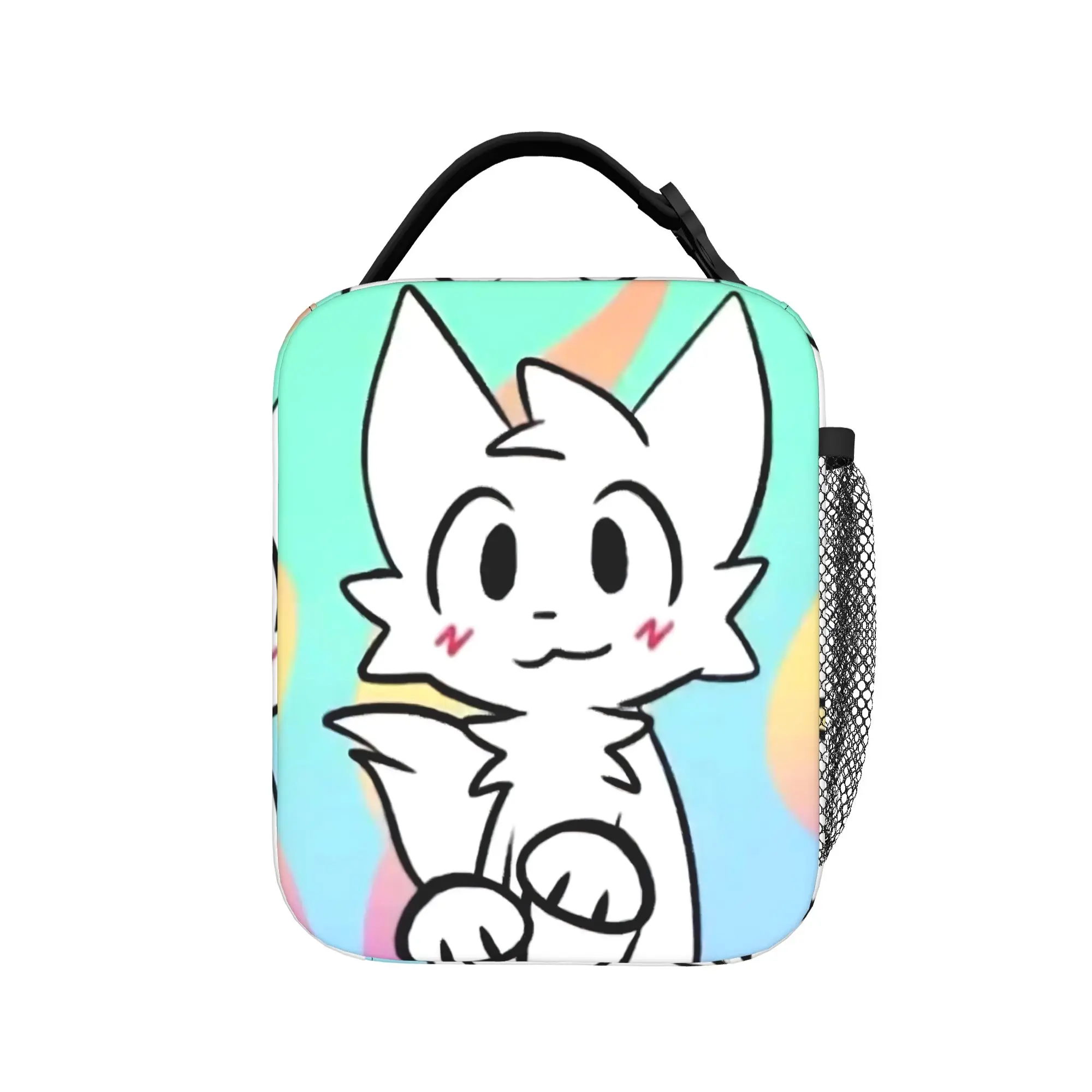 

Термосумки Boykisser для обедов, многоразовые, с изображением кошки, вместительные контейнеры для еды, сумки-тоут для работы