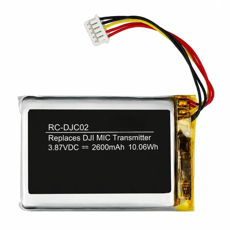 for DJI MIC Microphone Charging Case Battery ASB01 BSX01 Replacement Power Supply Unit Portable Wireless Mic Accessories