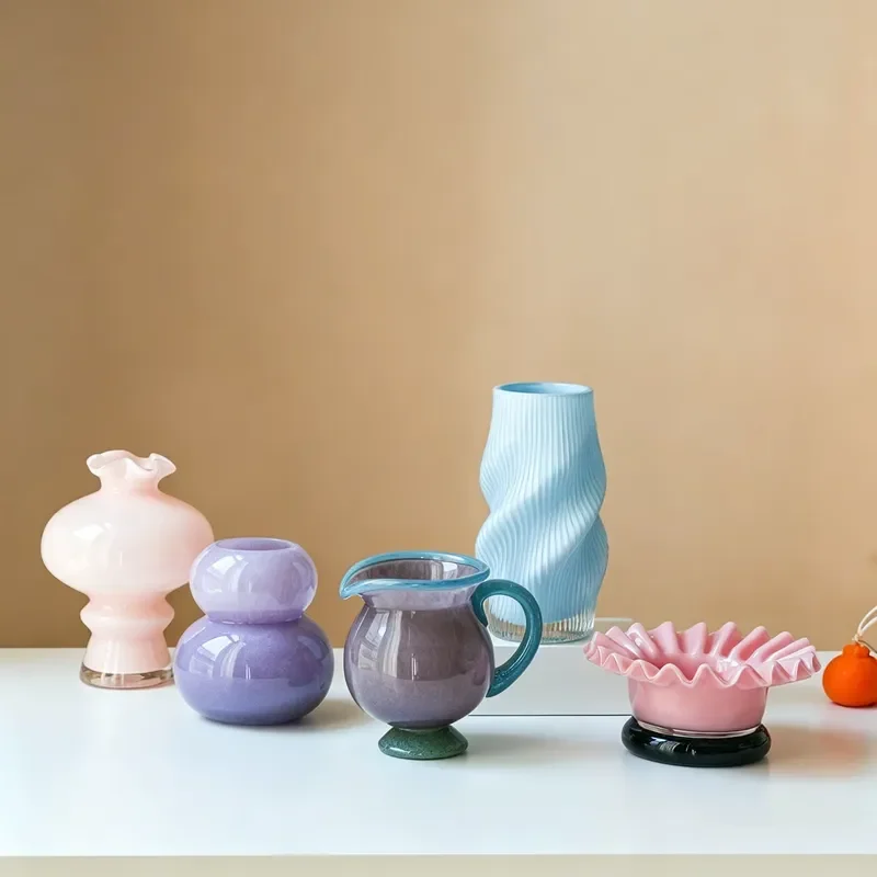 Ins Aesthetic Healing Mini Vase Home Living Room Wine Cabinet Desktop Decoration Ornament