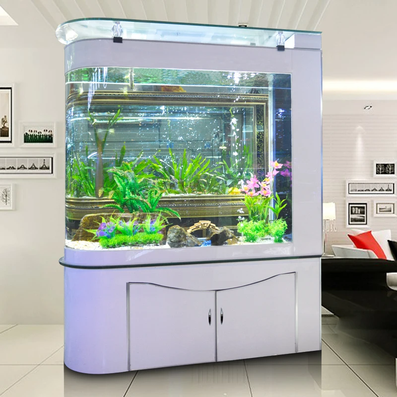 U-shaped bullet with shoe cabinet glass screen fish tank aquarium bar free of water change 1 meter 1.2 meters 1.5 meters