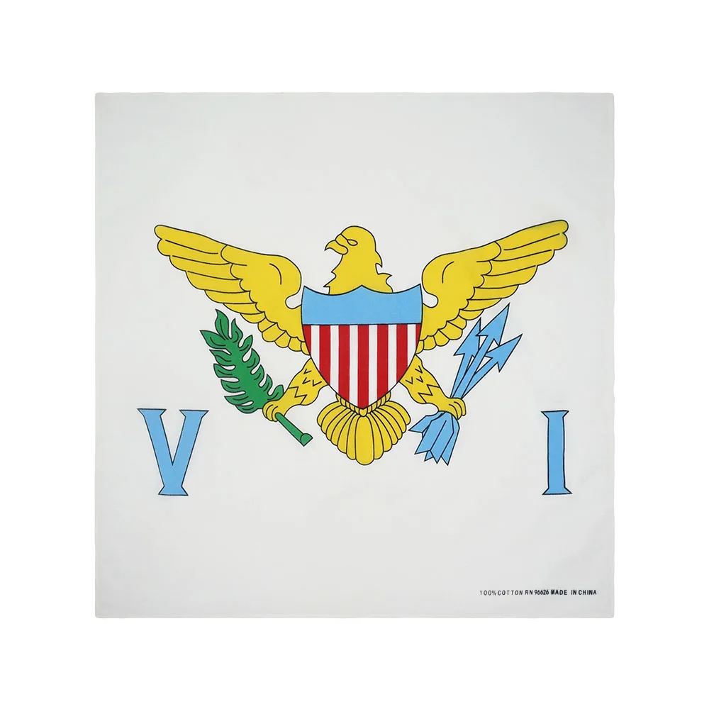 100% Katoen Bandana Jamaica Haiti Dominica Barbados St. Kitts Guyana Nationale Vlaggen Punk Sjaal Rijden Hoofdband Dansende Haarband