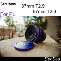 7artisans 37mm/57mm T2.9 Movie Camera telecamera Camcorder Lens Explosion Focus Movie Lens PL Port Fixed Focus