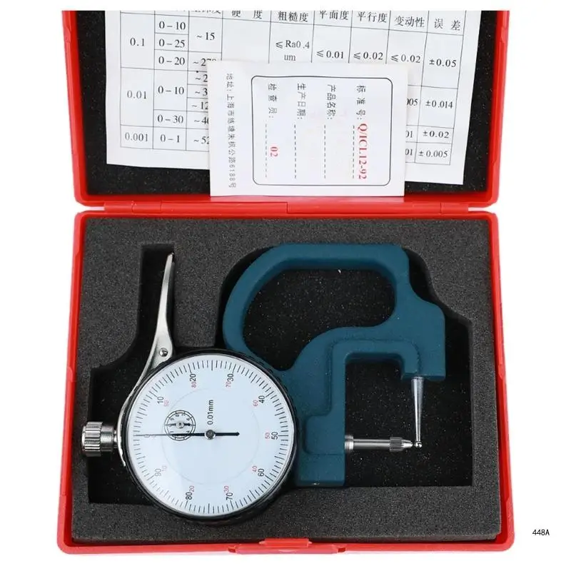 Durability 0-10mm Thickness Measuring Device for Quality Controls in Manufacturing Industry Clear Reading Mater