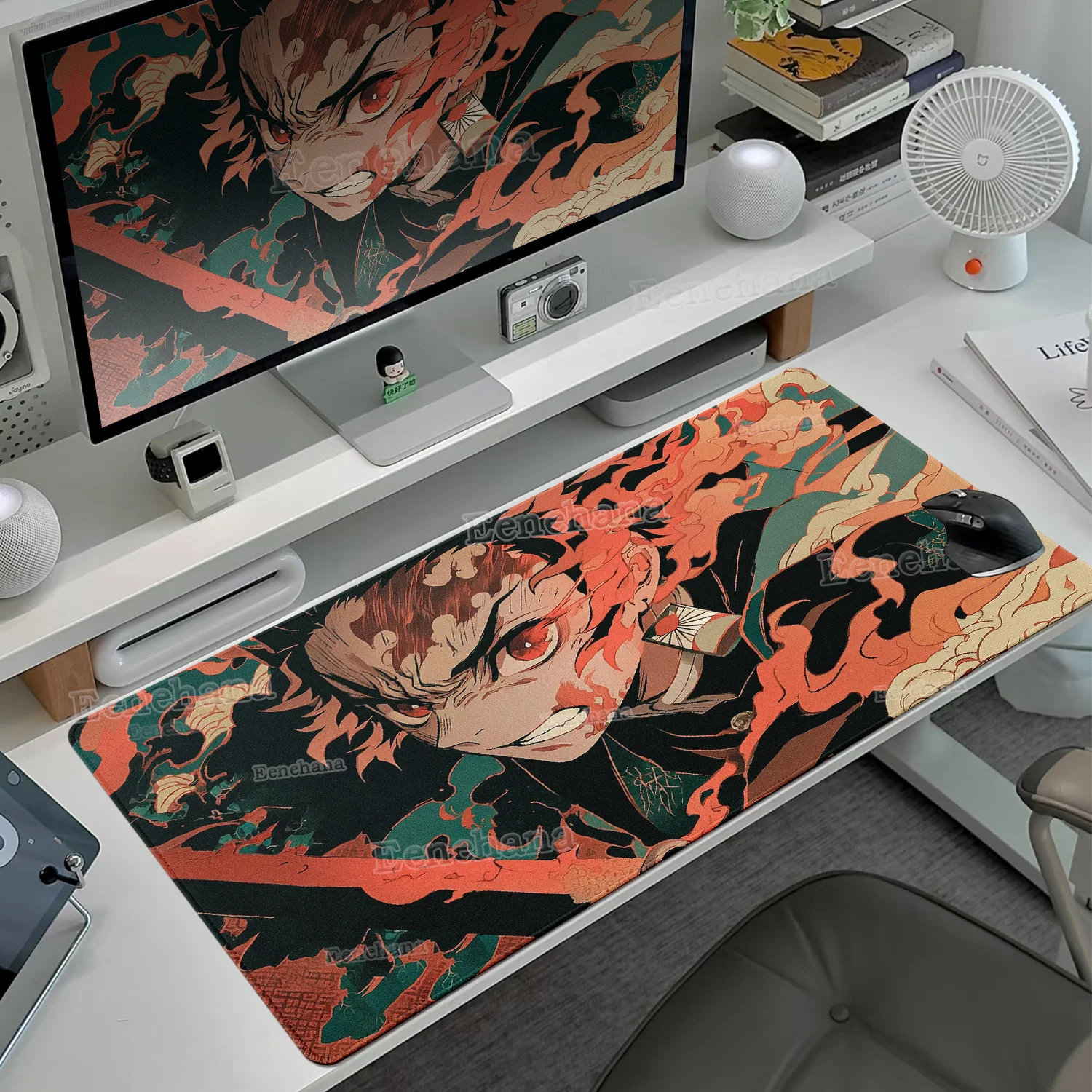 

Demon Slayer Mouse Pad Gaming Laptops Desk Protector Pad Keyboard Mat Deskmat Pc Accessories Carpets Gamer Mats Anime Mause Pads