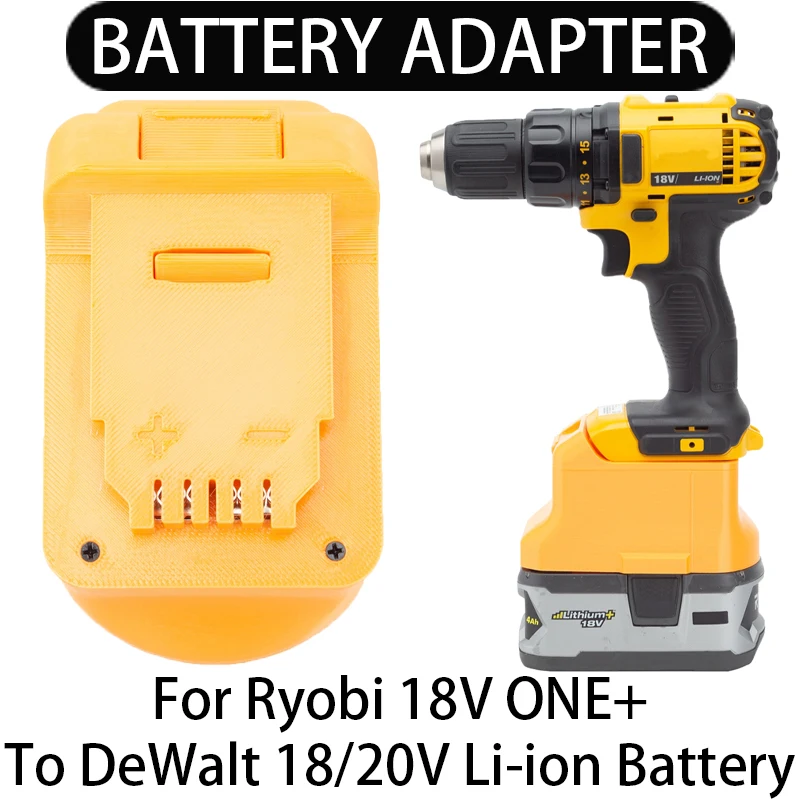 

Battery Adapter/Converter for DeWalt 18/20V Li-ion tool to Ryobi 18V ONE+ Li-ion battery adapter power tool accessories