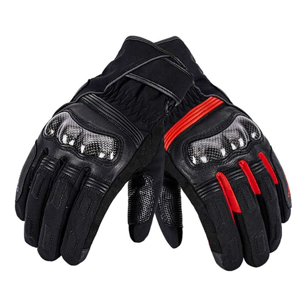 Motorcycle Accessories Hook and Loop Fasteners Waterproof Biker Glove Wear-Resistant Motorcycle Gloves Anti-Slip Anti-Fall