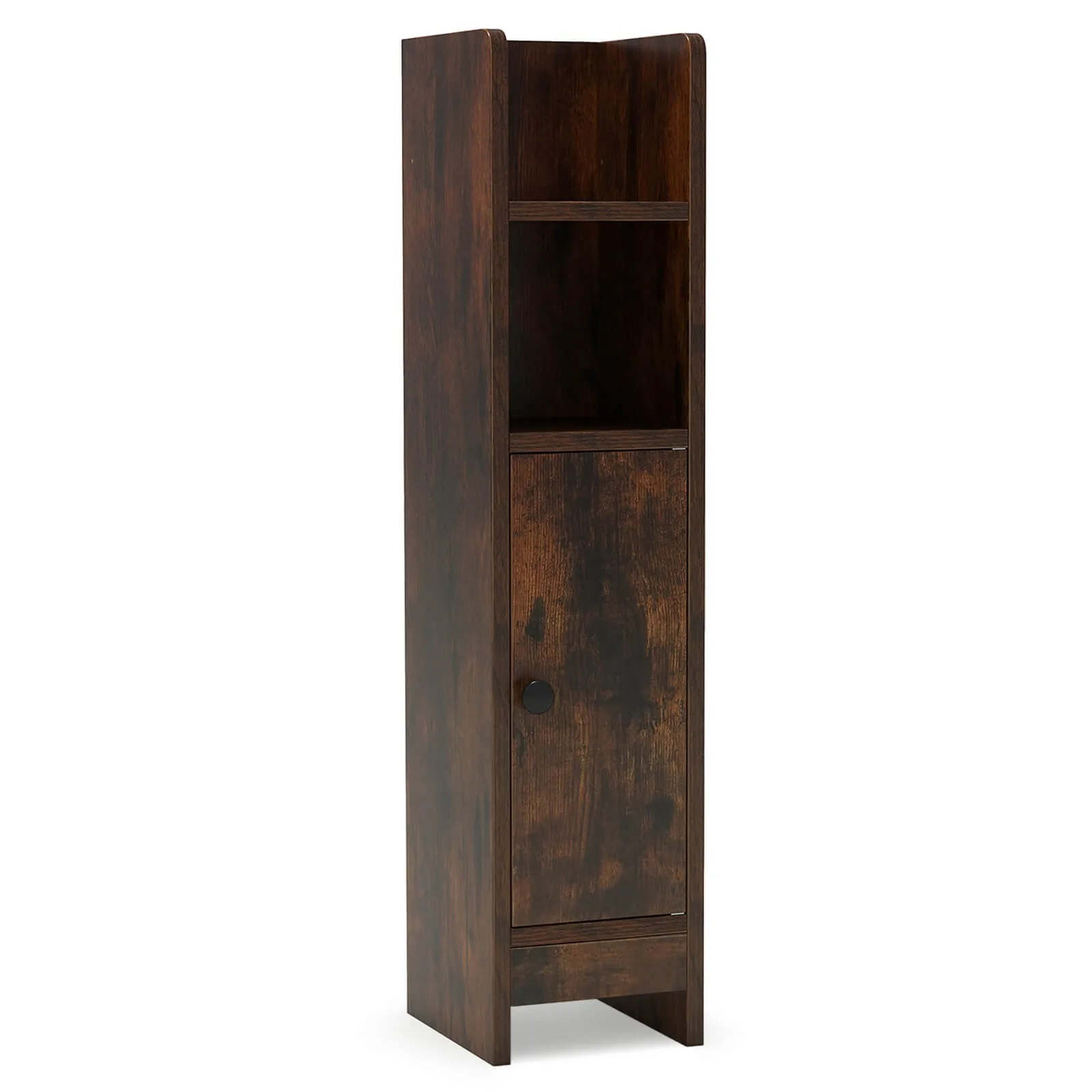 

Bathroom Storage Cabinet w/Adjustable Shelf 1 Door & 2 Open Shelves Living Room