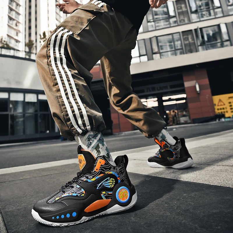 

2025 Взрывы Мужская обувь Износостойкие баскетбольные кроссовки Мужская обувь оригинальные товары кроссовки Осенние мужские противоскользящие кроссовки