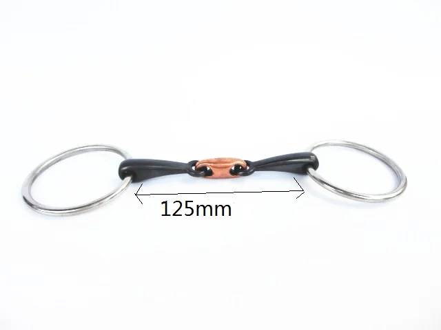 11.5cm Sweet Iron Mouthpiece Horse Bit Loose O Ring Snaffle Bit Horse Equipment 15.5cm
