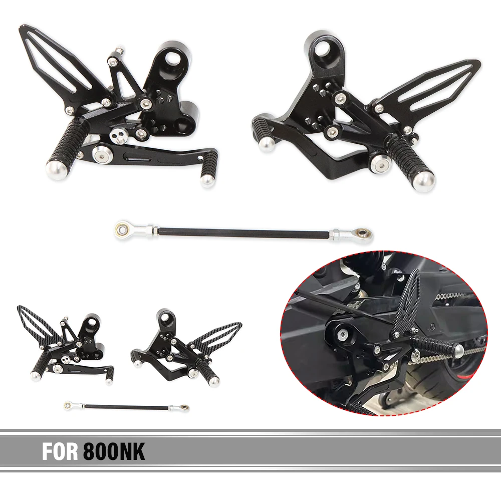 

For CF 800NK 2023 2024 Motorcycle Raised Footrest Adjustable Rearset Footpeg Kit CNC Footrest Foot Rest Pegs Rear Set Rearset