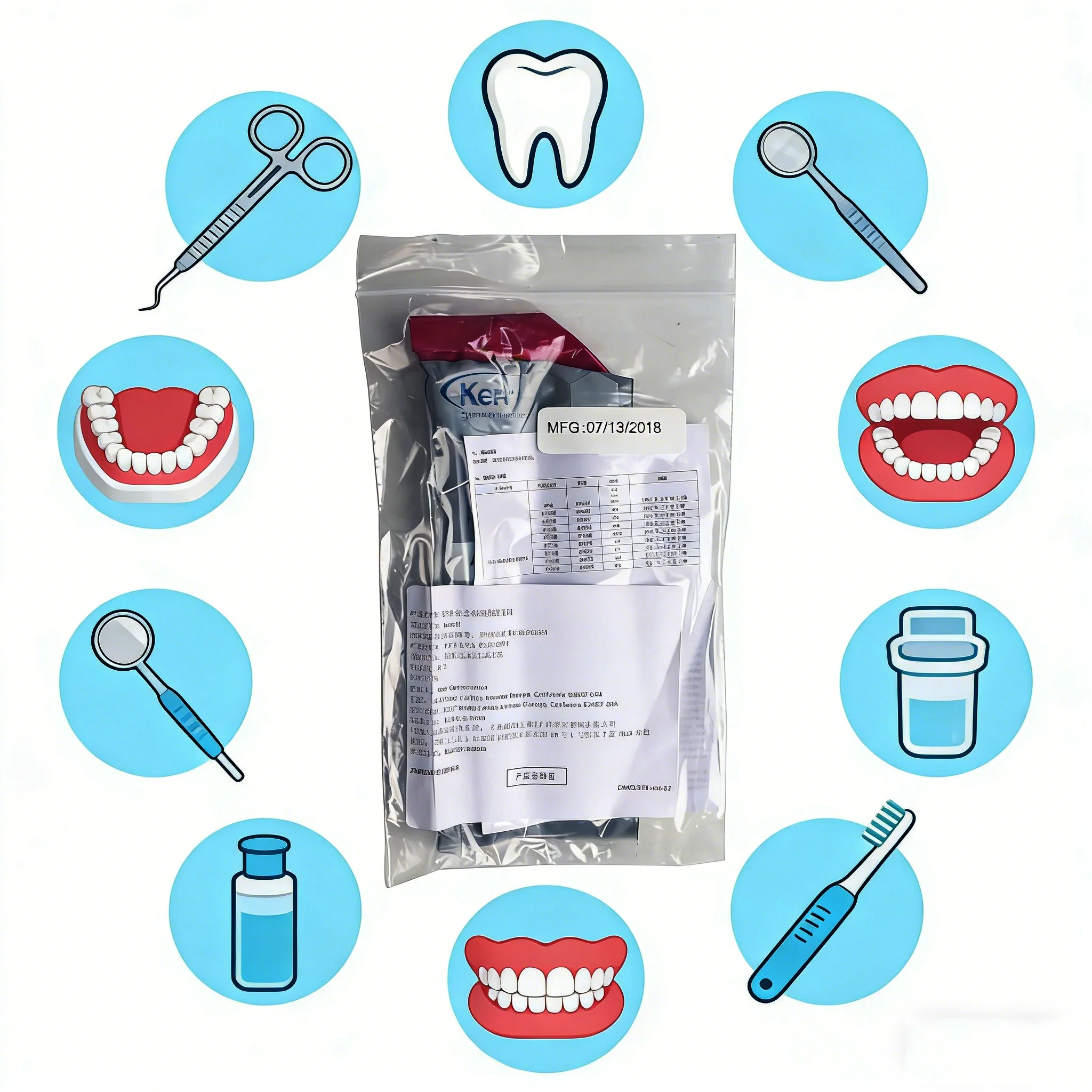 KERR Dental Light Cured Composite Resin A1 A2 A3 A3.5 B2 Adhesive Tooth Restoration Material Teeth Filling Cavities Repair 4g
