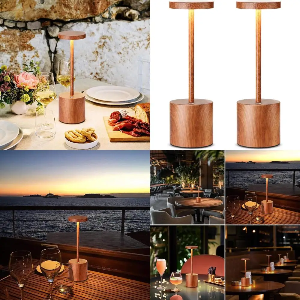 

2-Pack Rechargeable LED Table Lamps, 5000mAh Battery, Portable Dimmable Light for Outdoor and Indoor Use