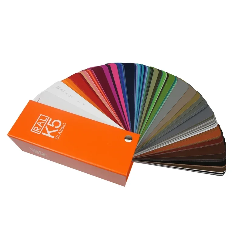 

RAL Color Card K5 215 colors Paint Coating Pigment Metal Building Material Sample European Standard High-gloss Matte Printing