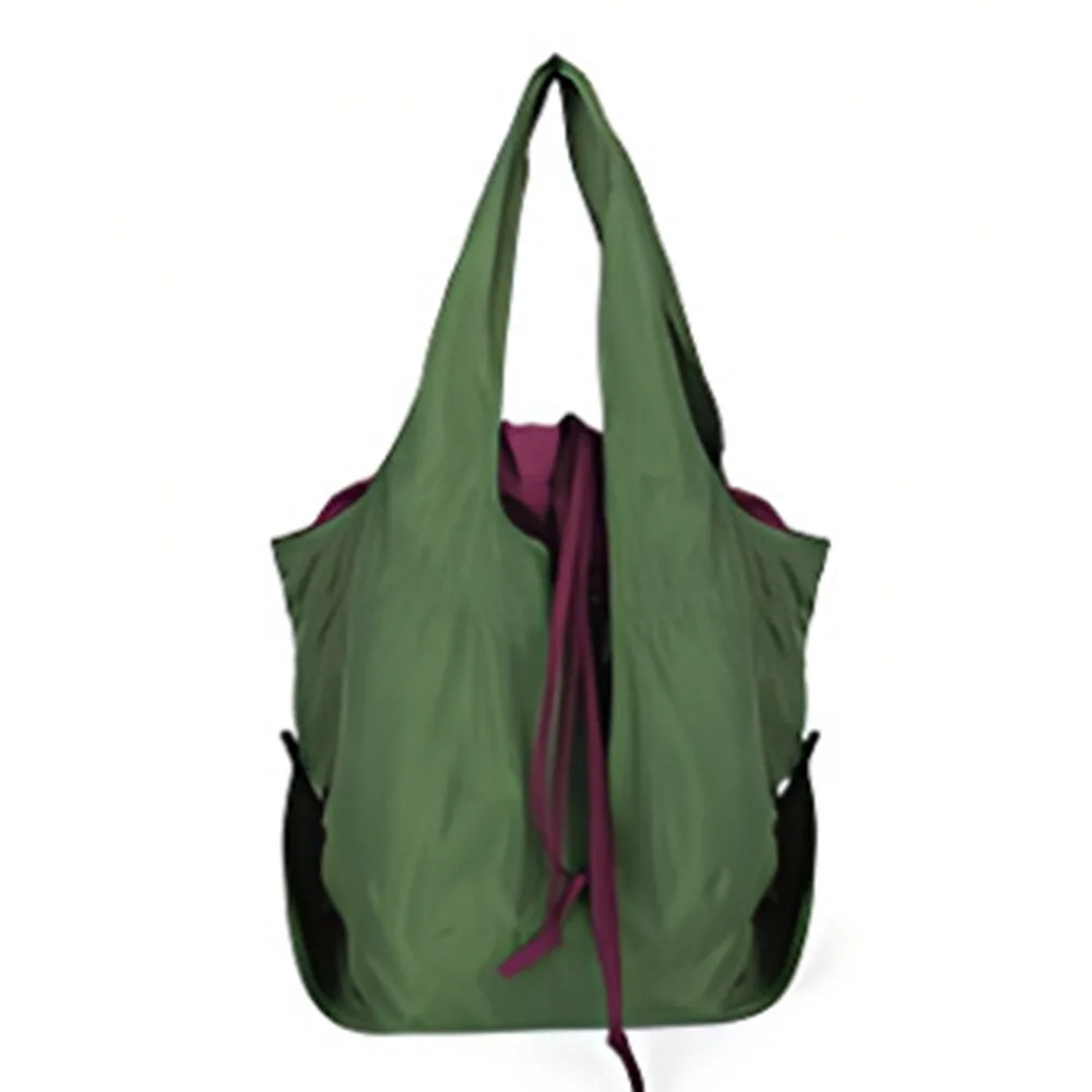 

Casual Reusable Drawstring Design Handbag Nylon Waterproof Foldable Shopping Bag Storage Bags Tote Bag Travel Grocery Bag Travel
