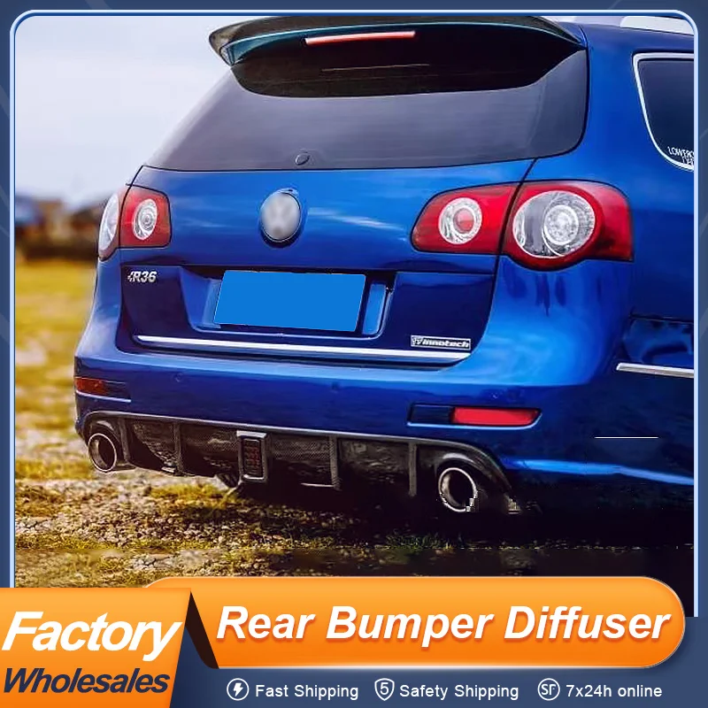 

For Volkswagen Magotan Variant VW R36 Rear Bumper Diffuser Lip Spoiler Bodykit Carbon Fiber Material Exterior Accessories