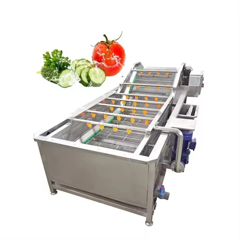 

Commercial Fruit and Vegetable Washing Machine / Industrial Automatic Seafood Potato Vegetable Bubble Washing Machine