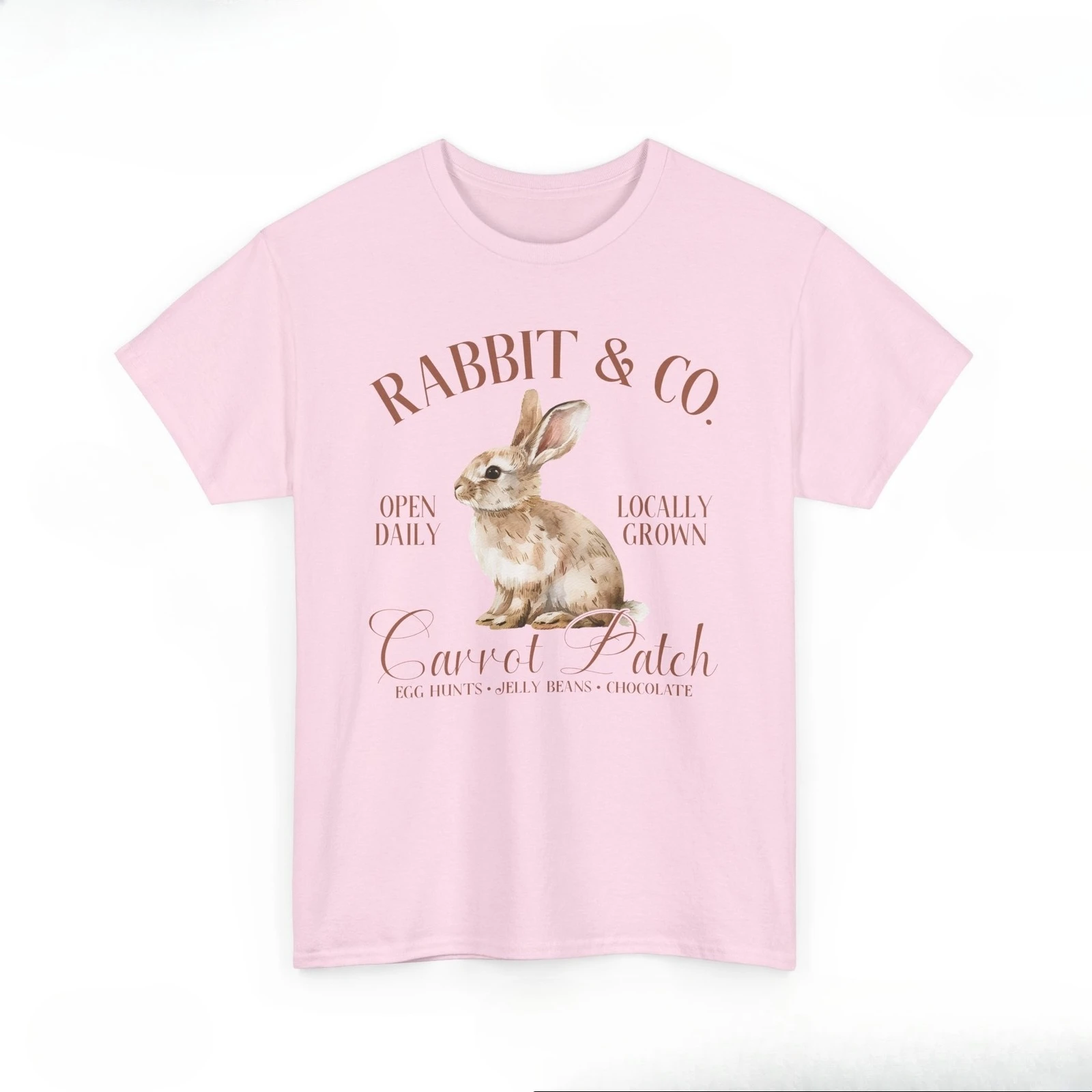 الفراشات الزهور تي شيرت الربيع الجمال الطبيعة المحملة أرنب عيد الفصح الربيع مضحك بلايز منفعل بسيط عارضة قميص ضغط #2