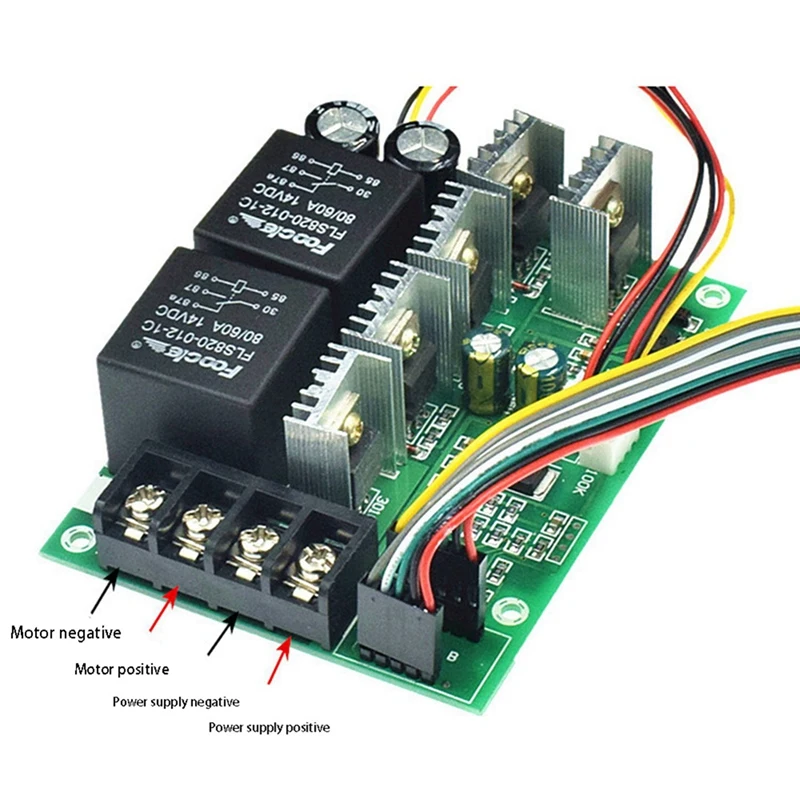 2X PWM DC Motor Speed Controller Digital Display 0-100% Adjustable Drive Module Input MAX 60A