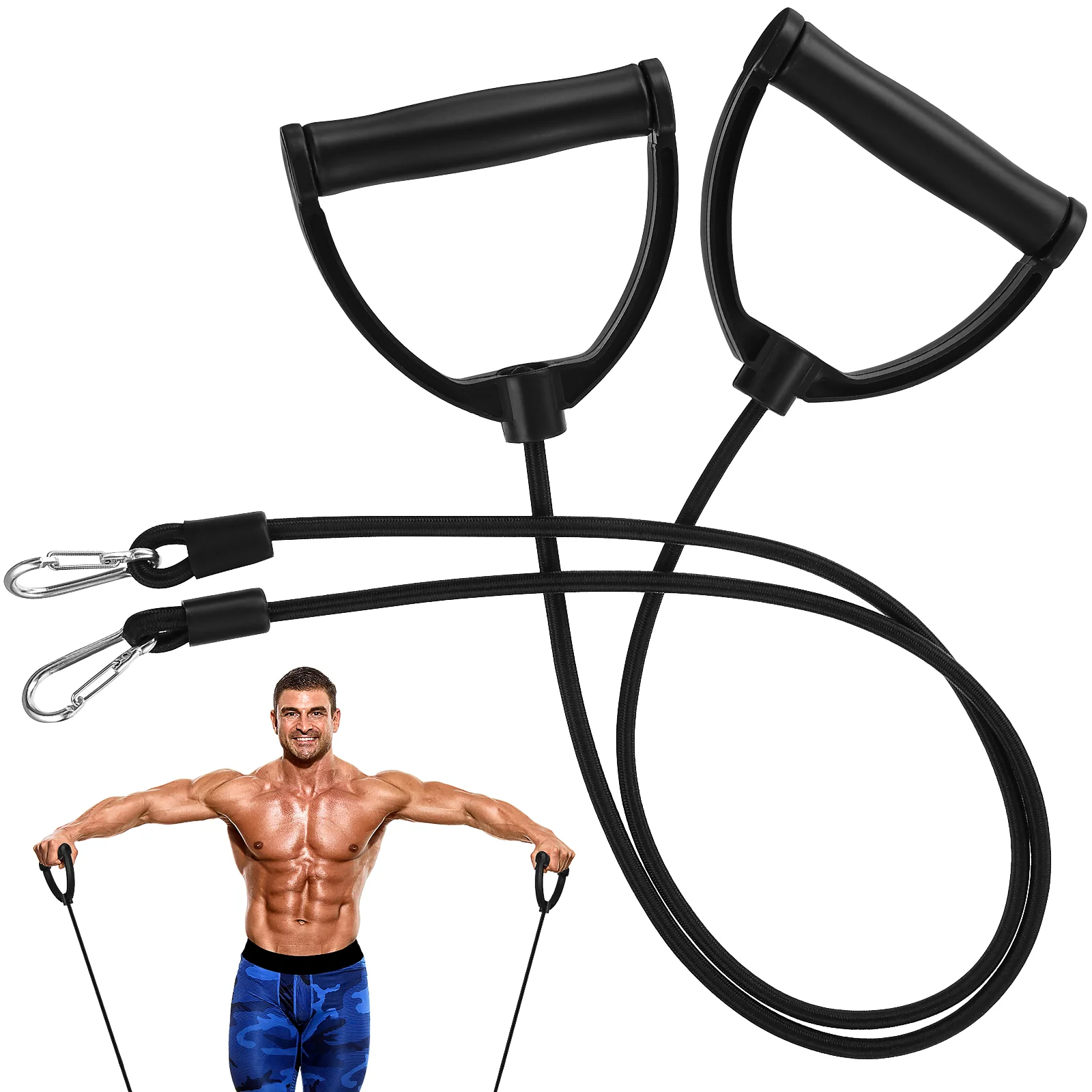 Stepper Resistance Bands Stepper Wave Speed Ball Pull Rope Fitness Equipment Accessories Exercise Hand Grip Rope Expander