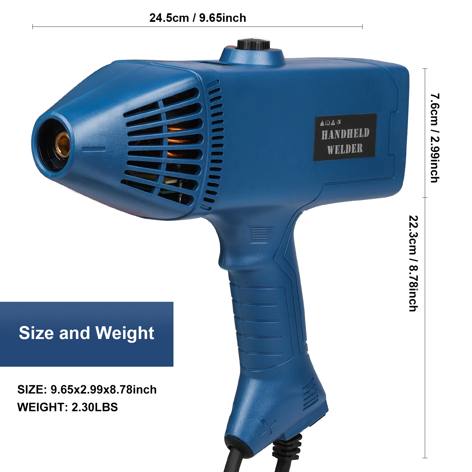 220V 4500W Handheld przenośne elektryczne maszyna do spawania łukowego automatyczna cyfrowa inteligentna spawarka regulacja prądu