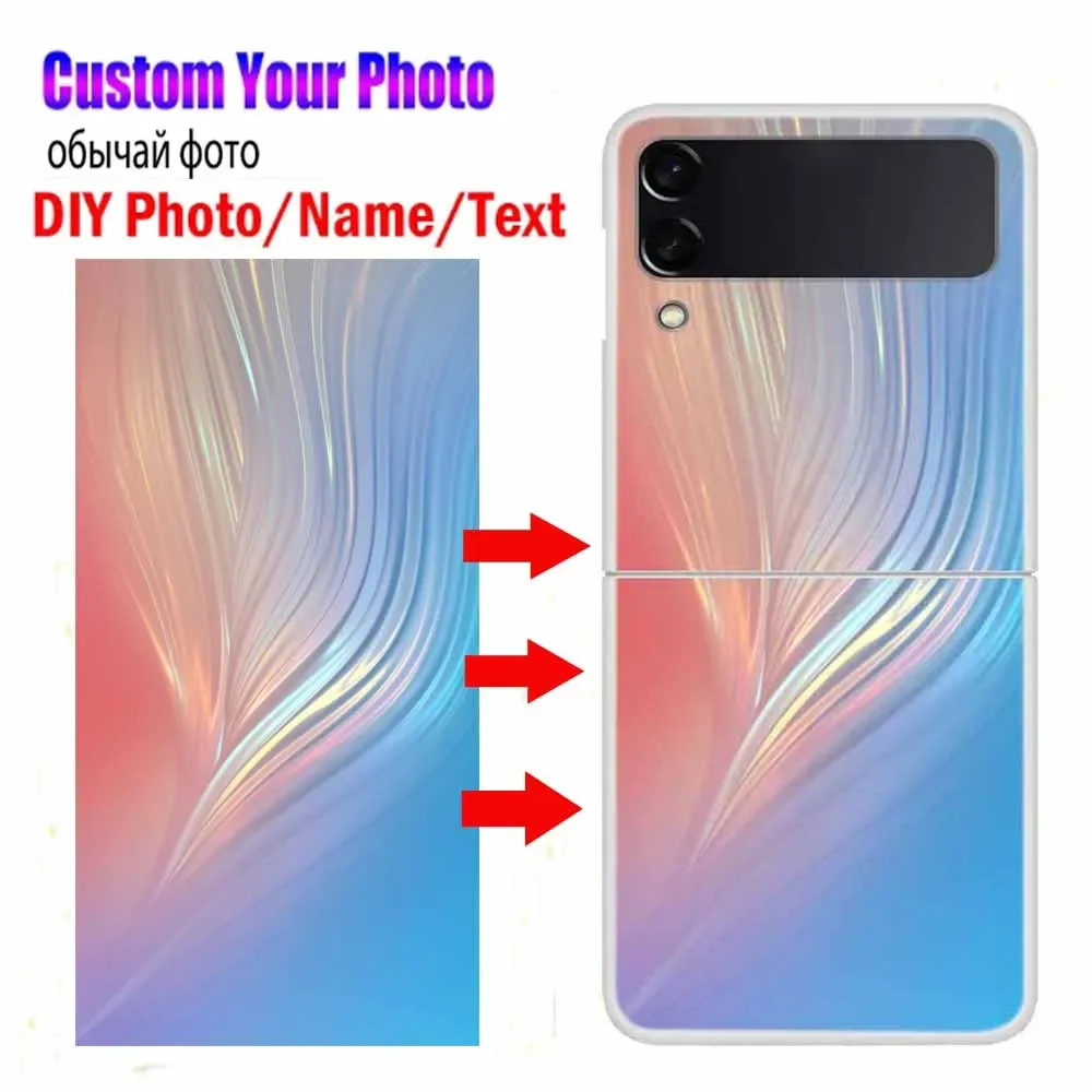 Indywidualne etui na telefon Samsung Galaxy Z Flip 3 4 5 6 DIY Design Photo Picture Cover dla Galaxy Z Flip5 Flip6 Case Hard PC