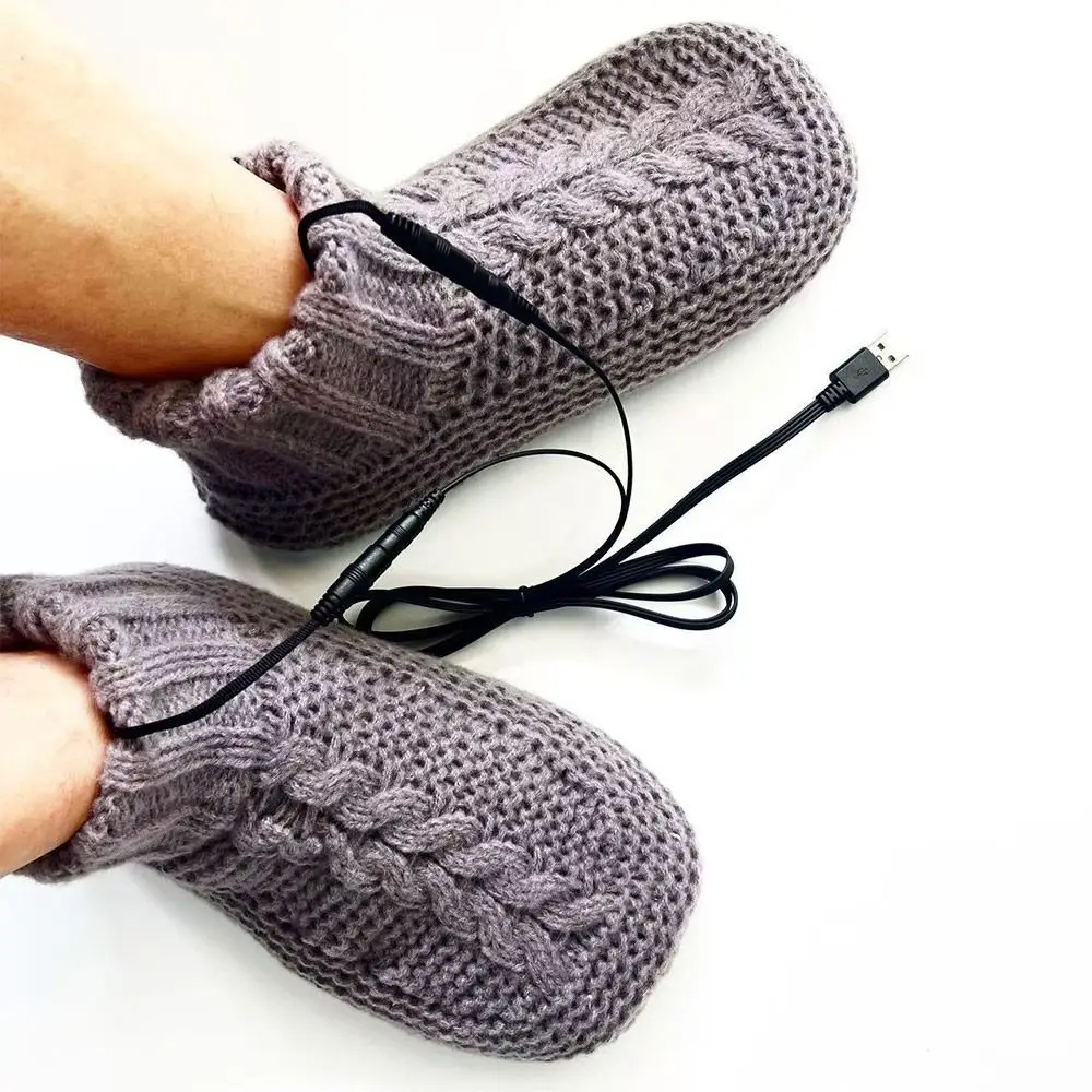 

Зимние теплые носки с USB-подогревом, термомягкие теплые носки для ног, быстрый нагрев, носки с электрическим подогревом, спорт на открытом воздухе