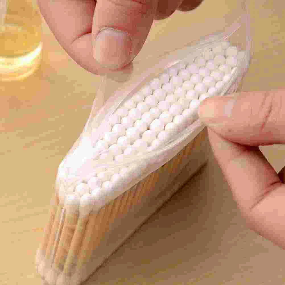 300 PCS Cotton Swabs Buds Stick Applicator Makeup Remover Double Heads Wooden Bamboo Baby