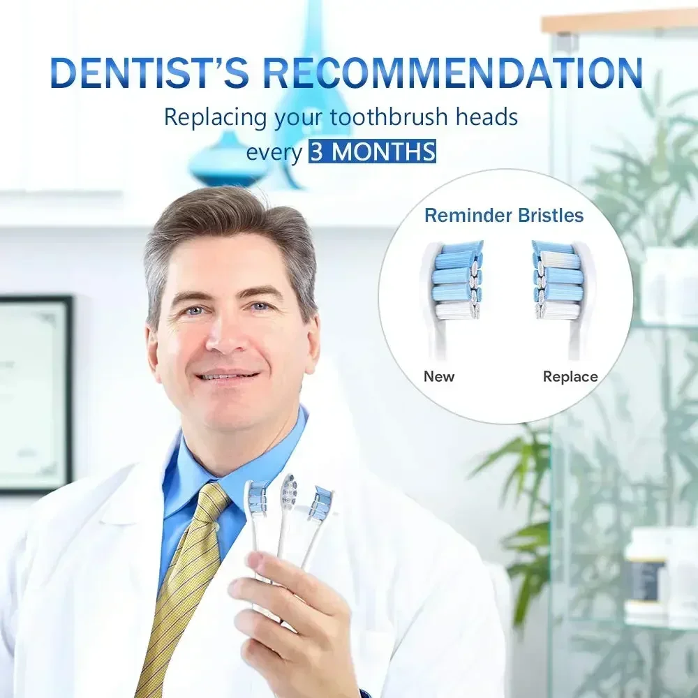 رؤوس فرشاة أسنان HX9034 لفيليبس ، HX3281 ، HX6220 ، HX6211 ، HX6231 ، HX6250 ، HX6252 ، HX9322 ، HX9331 ، HX9334 ، HX6252 ، HX6253 ، HX6530