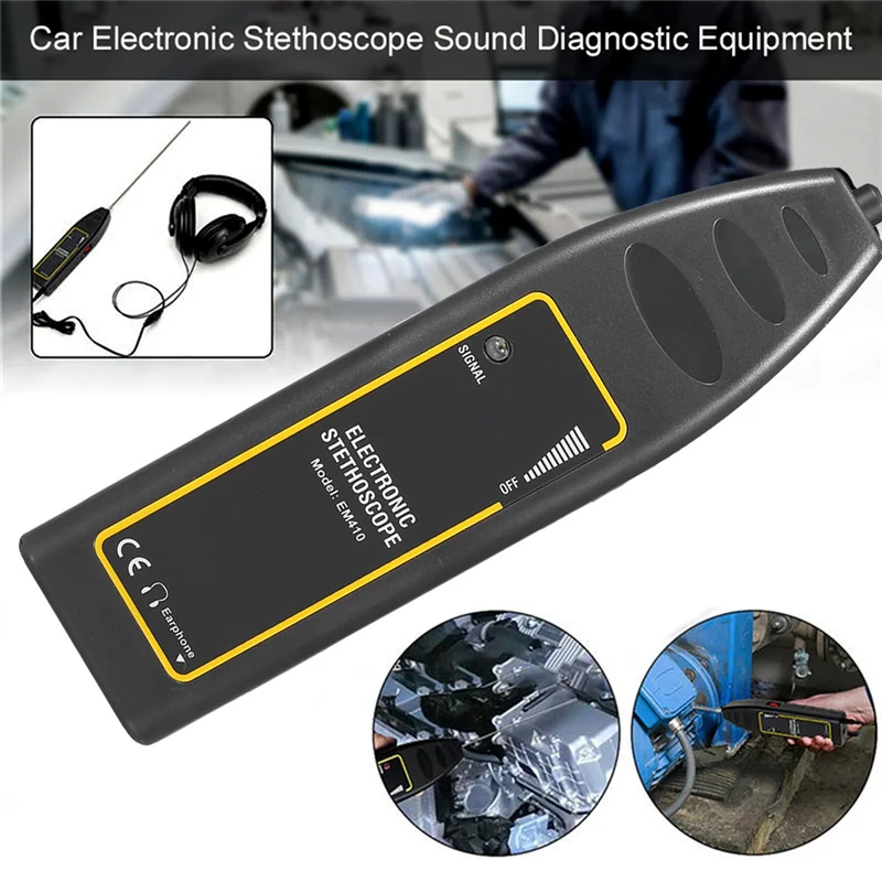 Reliable-Car Electronic Stethoscope Sound Diagnostic Equipment Engine Repair Tool Car Noise Electronic Stethoscope