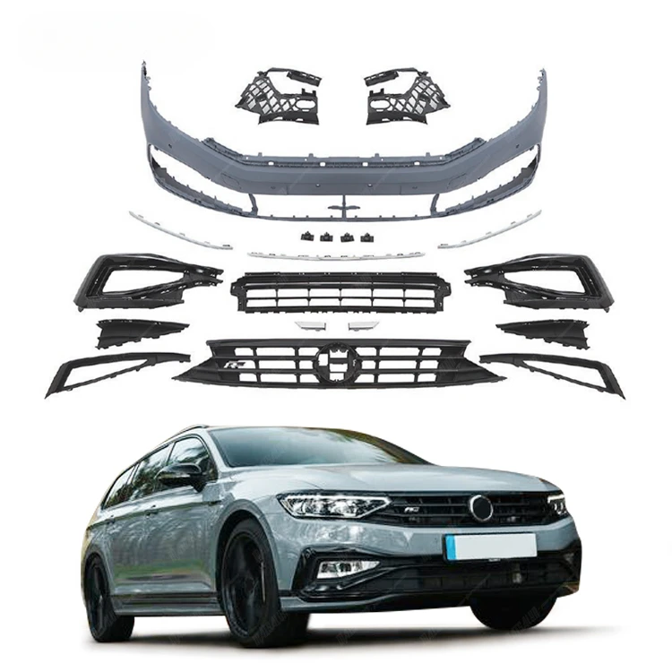 Factory direct sale For Volkswagen VW Passat B8 upgrade to B8.5 R-line style Front Bumper with Grill